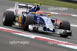 Felipe Nasr (BRA) Sauber F1 Team  28.10.2016. Formula 1 World Championship, Rd 19, Mexican Grand Prix, Mexico City, Mexico, Practice Day.