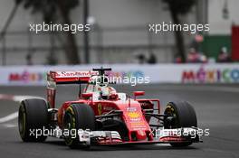 Sebastian Vettel (GER) Ferrari SF16-H locks up under braking. 28.10.2016. Formula 1 World Championship, Rd 19, Mexican Grand Prix, Mexico City, Mexico, Practice Day.