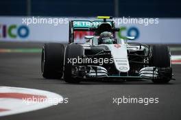 Nico Rosberg (GER) Mercedes AMG F1 W07 Hybrid. 28.10.2016. Formula 1 World Championship, Rd 19, Mexican Grand Prix, Mexico City, Mexico, Practice Day.