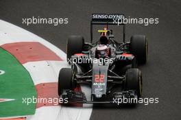 Jenson Button (GBR) McLaren MP4-31. 28.10.2016. Formula 1 World Championship, Rd 19, Mexican Grand Prix, Mexico City, Mexico, Practice Day.