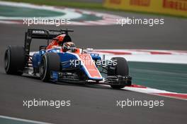 Pascal Wehrlein (GER) Manor Racing  28.10.2016. Formula 1 World Championship, Rd 19, Mexican Grand Prix, Mexico City, Mexico, Practice Day.