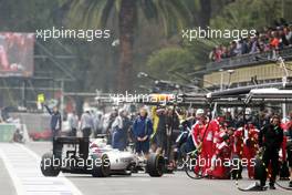Felipe Massa (BRA) Williams FW38 in the pits. 28.10.2016. Formula 1 World Championship, Rd 19, Mexican Grand Prix, Mexico City, Mexico, Practice Day.