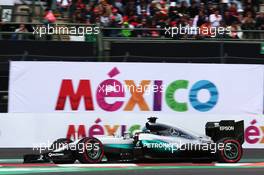 Lewis Hamilton (GBR) Mercedes AMG F1 W07 Hybrid. 28.10.2016. Formula 1 World Championship, Rd 19, Mexican Grand Prix, Mexico City, Mexico, Practice Day.