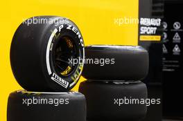 Pirelli tyres for the Renault Sport F1 Team. 28.10.2016. Formula 1 World Championship, Rd 19, Mexican Grand Prix, Mexico City, Mexico, Practice Day.