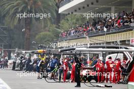Sebastian Vettel (GER) Ferrari SF16-H in the pits. 28.10.2016. Formula 1 World Championship, Rd 19, Mexican Grand Prix, Mexico City, Mexico, Practice Day.