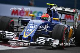 Felipe Nasr (BRA) Sauber C35. 28.10.2016. Formula 1 World Championship, Rd 19, Mexican Grand Prix, Mexico City, Mexico, Practice Day.