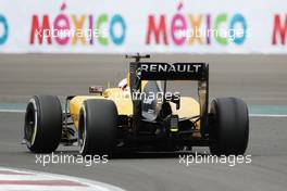 Kevin Magnussen (DEN) Renault Sport F1 Team RS16. 28.10.2016. Formula 1 World Championship, Rd 19, Mexican Grand Prix, Mexico City, Mexico, Practice Day.