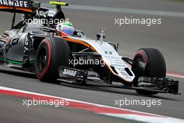 Sergio Perez (MEX) Sahara Force India F1   28.10.2016. Formula 1 World Championship, Rd 19, Mexican Grand Prix, Mexico City, Mexico, Practice Day.
