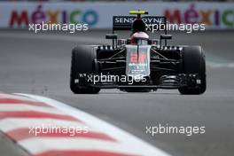 Jenson Button (GBR) McLaren F1  28.10.2016. Formula 1 World Championship, Rd 19, Mexican Grand Prix, Mexico City, Mexico, Practice Day.