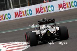 Sergio Perez (MEX) Sahara Force India F1 VJM09. 28.10.2016. Formula 1 World Championship, Rd 19, Mexican Grand Prix, Mexico City, Mexico, Practice Day.