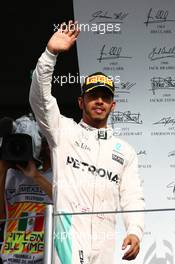 1st place Lewis Hamilton (GBR) Mercedes AMG F1 W07. 30.10.2016. Formula 1 World Championship, Rd 19, Mexican Grand Prix, Mexico City, Mexico, Race Day.