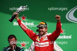 3rd place Sebastian Vettel (GER) Scuderia Ferrari SF16-H. 30.10.2016. Formula 1 World Championship, Rd 19, Mexican Grand Prix, Mexico City, Mexico, Race Day.