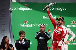 3rd place Sebastian Vettel (GER) Scuderia Ferrari SF16-H. 30.10.2016. Formula 1 World Championship, Rd 19, Mexican Grand Prix, Mexico City, Mexico, Race Day.