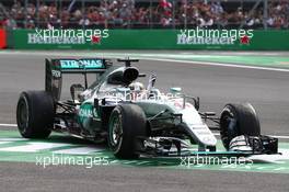 1st place Lewis Hamilton (GBR) Mercedes AMG F1 W07 . 30.10.2016. Formula 1 World Championship, Rd 19, Mexican Grand Prix, Mexico City, Mexico, Race Day.