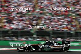 Nico Hulkenberg (GER) Sahara Force India F1   30.10.2016. Formula 1 World Championship, Rd 19, Mexican Grand Prix, Mexico City, Mexico, Race Day.