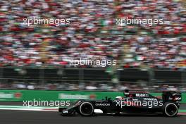 Fernando Alonso (ESP) McLaren F1  30.10.2016. Formula 1 World Championship, Rd 19, Mexican Grand Prix, Mexico City, Mexico, Race Day.