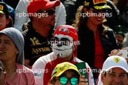 Fans in the grandstand. 30.10.2016. Formula 1 World Championship, Rd 19, Mexican Grand Prix, Mexico City, Mexico, Race Day.