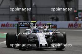 Valtteri Bottas (FIN) Williams FW38. 30.10.2016. Formula 1 World Championship, Rd 19, Mexican Grand Prix, Mexico City, Mexico, Race Day.
