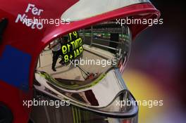 Esteban Ocon (FRA) Manor Racing MRT05 reflected in a fire marshal's visor. 30.10.2016. Formula 1 World Championship, Rd 19, Mexican Grand Prix, Mexico City, Mexico, Race Day.