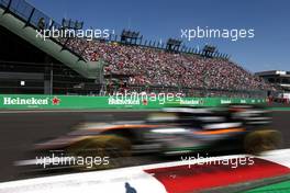 Sergio Perez (MEX) Sahara Force India F1   29.10.2016. Formula 1 World Championship, Rd 19, Mexican Grand Prix, Mexico City, Mexico, Qualifying Day.