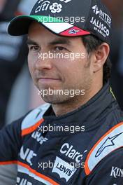 Sergio Perez (MEX) Sahara Force India F1   29.10.2016. Formula 1 World Championship, Rd 19, Mexican Grand Prix, Mexico City, Mexico, Qualifying Day.