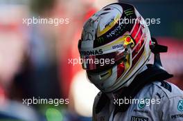 Lewis Hamilton (GBR) Mercedes AMG F1 in qualifying parc ferme. 29.10.2016. Formula 1 World Championship, Rd 19, Mexican Grand Prix, Mexico City, Mexico, Qualifying Day.