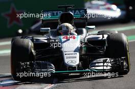 Lewis Hamilton (GBR) Mercedes AMG F1 W07 Hybrid. 29.10.2016. Formula 1 World Championship, Rd 19, Mexican Grand Prix, Mexico City, Mexico, Qualifying Day.