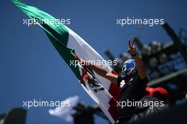 A masked fan. 29.10.2016. Formula 1 World Championship, Rd 19, Mexican Grand Prix, Mexico City, Mexico, Qualifying Day.