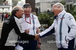 (L to R): Robert Fernley (GBR) Sahara Force India F1 Team Deputy Team Principal with Mike O'Driscoll (GBR) Williams Group CEO and Edward Charlton (GBR) Williams Non-Executive Director. 29.10.2016. Formula 1 World Championship, Rd 19, Mexican Grand Prix, Mexico City, Mexico, Qualifying Day.