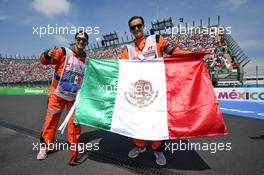 Marshals on the drivers parade. 30.10.2016. Formula 1 World Championship, Rd 19, Mexican Grand Prix, Mexico City, Mexico, Race Day.