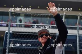 Nico Hulkenberg (GER) Sahara Force India F1 on the drivers parade. 30.10.2016. Formula 1 World Championship, Rd 19, Mexican Grand Prix, Mexico City, Mexico, Race Day.