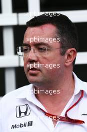 Eric Boullier (FRA) McLaren Racing Director. 27.10.2016. Formula 1 World Championship, Rd 19, Mexican Grand Prix, Mexico City, Mexico, Preparation Day.
