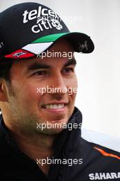 Sergio Perez (MEX) Sahara Force India F1. 27.10.2016. Formula 1 World Championship, Rd 19, Mexican Grand Prix, Mexico City, Mexico, Preparation Day.