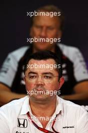 Eric Boullier (FRA) McLaren Racing Director in the FIA Press Conference. 30.09.2016. Formula 1 World Championship, Rd 16, Malaysian Grand Prix, Sepang, Malaysia, Friday.
