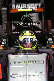 Sergio Perez (MEX) Sahara Force India F1 VJM09. 30.09.2016. Formula 1 World Championship, Rd 16, Malaysian Grand Prix, Sepang, Malaysia, Friday.