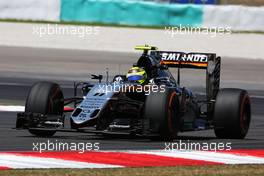 Sergio Perez (MEX) Sahara Force India F1 VJM09. 30.09.2016. Formula 1 World Championship, Rd 16, Malaysian Grand Prix, Sepang, Malaysia, Friday.