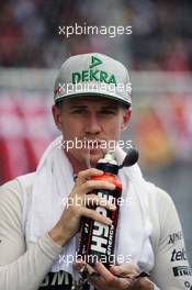 Nico Hulkenberg (GER) Sahara Force India F1 on the grid. 02.10.2016. Formula 1 World Championship, Rd 16, Malaysian Grand Prix, Sepang, Malaysia, Sunday.