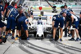 Valtteri Bottas (FIN) Williams FW38. 01.10.2016. Formula 1 World Championship, Rd 16, Malaysian Grand Prix, Sepang, Malaysia, Saturday.