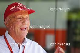 Niki Lauda (AUT) Mercedes Non-Executive Chairman. 02.10.2016. Formula 1 World Championship, Rd 16, Malaysian Grand Prix, Sepang, Malaysia, Sunday.