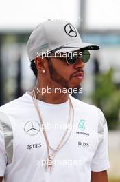 Lewis Hamilton (GBR) Mercedes AMG F1. 29.09.2016. Formula 1 World Championship, Rd 16, Malaysian Grand Prix, Sepang, Malaysia, Thursday.