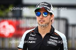 Sergio Perez (MEX) Sahara Force India F1. 29.09.2016. Formula 1 World Championship, Rd 16, Malaysian Grand Prix, Sepang, Malaysia, Thursday.