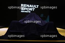 The unveiling of the Renault Sport Formula One Team car livery. 03.02.2016. Renault Sport Formula One Team RS16 Launch, Renault Technocentre, Paris, France.