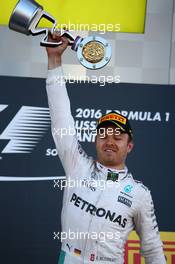 1st place for Nico Rosberg (GER) Mercedes Petronas AMG F1. 01.05.2016. Formula 1 World Championship, Rd 4, Russian Grand Prix, Sochi Autodrom, Sochi, Russia, Race Day.