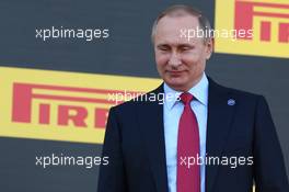 Vladimir Putin (RUS) Russian Federation President. 01.05.2016. Formula 1 World Championship, Rd 4, Russian Grand Prix, Sochi Autodrom, Sochi, Russia, Race Day.