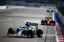 Lewis Hamilton (GBR) Mercedes AMG F1 W07 Hybrid. 01.05.2016. Formula 1 World Championship, Rd 4, Russian Grand Prix, Sochi Autodrom, Sochi, Russia, Race Day.