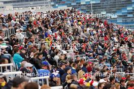 Fans in the grandstand. 30.04.2016. Formula 1 World Championship, Rd 4, Russian Grand Prix, Sochi Autodrom, Sochi, Russia, Qualifying Day.