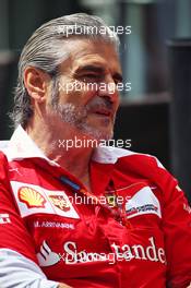 Maurizio Arrivabene (ITA) Ferrari Team Principal. 30.04.2016. Formula 1 World Championship, Rd 4, Russian Grand Prix, Sochi Autodrom, Sochi, Russia, Qualifying Day.