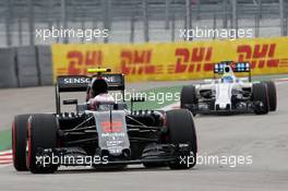 Jenson Button (GBR) McLaren MP4-31. 30.04.2016. Formula 1 World Championship, Rd 4, Russian Grand Prix, Sochi Autodrom, Sochi, Russia, Qualifying Day.