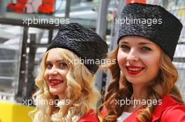 Grid girls. 01.05.2016. Formula 1 World Championship, Rd 4, Russian Grand Prix, Sochi Autodrom, Sochi, Russia, Race Day.
