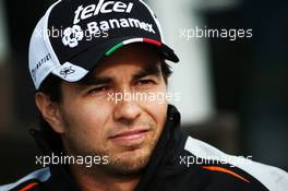 Sergio Perez (MEX) Sahara Force India F1. 28.04.2016. Formula 1 World Championship, Rd 4, Russian Grand Prix, Sochi Autodrom, Sochi, Russia, Preparation Day.